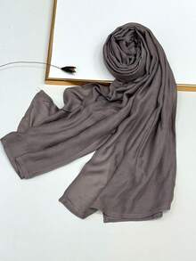 1 szt. Prosta, jednokolorowa, miękka i przyjazna dla skóry chusta na głowę, oddychająca, do codziennego noszenia, elegancka chusta na głowę do sukienki