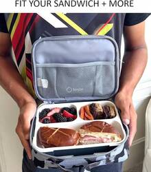 Lunch Box - Grey + Black - View 4