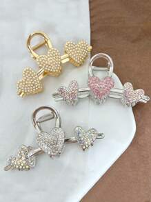 1 buc Clamă de păr metalică de dimensiuni mari - 4,33 inci (aproximativ 11 cm) Clamă de păr argintie, potrivită pentru femei cu păr subțire, prindere perfectă pentru părul gros și putere de fixare puternică, accesoriu de păr la modă pentru femei. Fundă, Piesă de păr aurie, Gheare de păr, Cleme de păr, Cleme de păr, Clemă de păr, Clemă de păr, Prindere de păr, Accesorii de păr de toamnă și iarnă pentru femei, pentru ținute de vacanță.