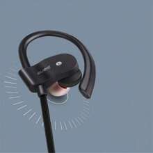Écouteurs stéréo sans fil compatibles Bluetooth pour le sport, écouteurs intra-auriculaires de musique universels avec crochets d'oreille mini, HIFI