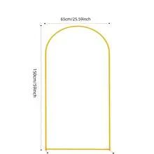 1 conjunto de kits de arco retangular dourado/preto, adequado para aniversários, casamentos, chás de panela, cerimônias de formatura, aniversários, batizados, jardins de verão, estandes de flores, festas temáticas, cenários, decorações para casa, Halloween, Natal e Ação de Graças. - Ouro - Ver 10