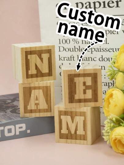 Custom Wooden Blocks With Name,Personalized Baby Blocks,Customized Alphabet Blocks,Customizable Wooden Name Signs For Nursery,Baby Shower Decorations,Baby Blocks For Baby Shower,Bedroom,Shower Decoration,Party Decorations,Maternity Photo Prop,New Mom Keepsake Gift,Mom,Family,Friends,Boy,Girl,Kids