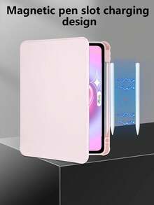 1个透明粉色360°旋转亚克力平板电脑支架，带笔槽，可调节支架，兼容iPad Mini 6/7、9.7、10.2、10.5、Air 4/5、第十代、10.9、Pro 11英寸、Air 11英寸 (M2)、Air 13英寸 (M2)、Pro 11英寸 (M4)、Pro 13英寸 (M4) 2024、12.9英寸、iPad Air 13英寸 (M3 2025)、iPad Air 11英寸 (M3 2025)、iPad (A16) 11英寸第十一代 2025，防震设计（不含平板电脑） - 粉色 - 查看 6