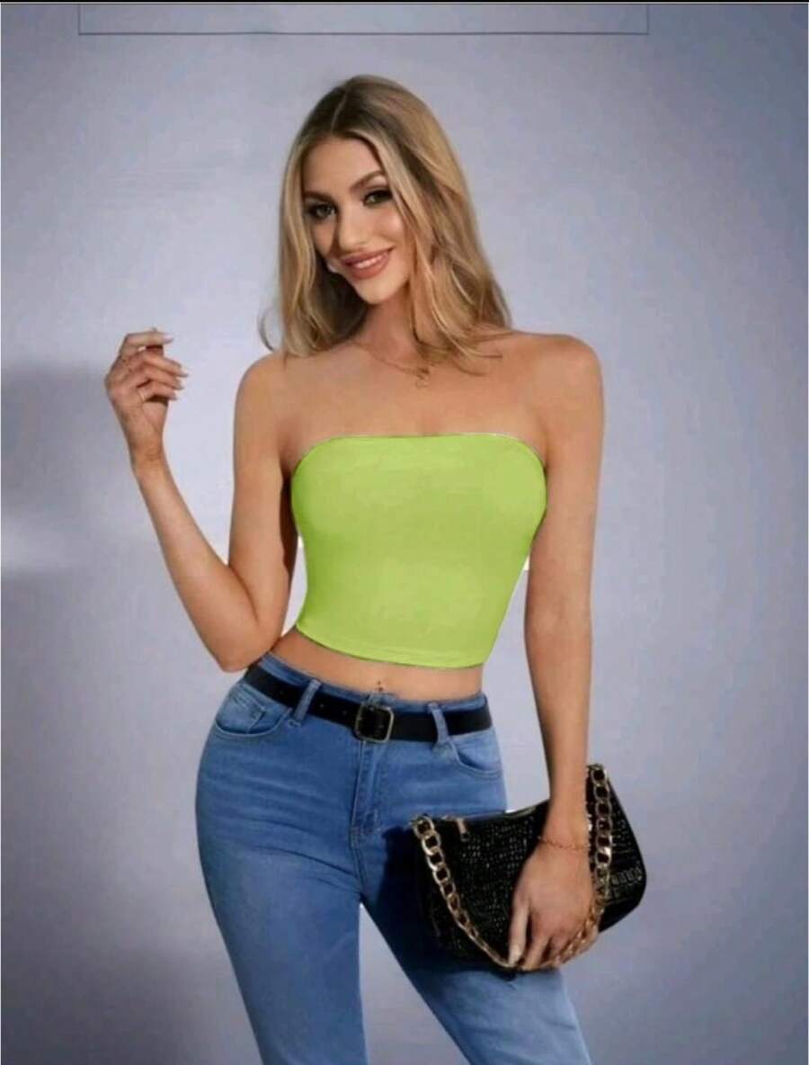 Women Tops - Lime Green - View 1