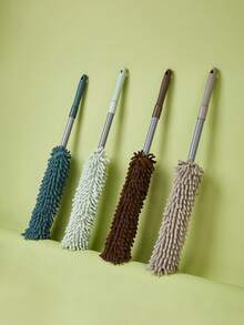 1pc Fiber Dust Brush, Used To Clean The Narrow Gaps Under The Bed, Under The Sofa, On Top Of The Cupboard, Etc