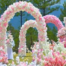 1 conjunto de kits de arco retangular dourado/preto, adequado para aniversários, casamentos, chás de panela, cerimônias de formatura, aniversários, batizados, jardins de verão, estandes de flores, festas temáticas, cenários, decorações para casa, Halloween, Natal e Ação de Graças. - Ouro - Ver 8