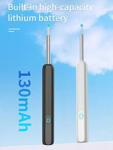 Ne3 8 Pieces Ear Spoon Wireless Wifi Ear Pick Otoscope Camera 1296P Borescope Luminous Ear Wax Cleaning Teeth Oral Inspection Ear Cleaner New Ear Wax Removal Smart Visual Ear Cleaner Usb Ear Wax Remover Endoscope Camera Pick Tool Camera - White - View 12