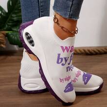 Brand New Rubber Outsole Non-Slip Shoes. Casual # Breathable # Wear-Resistant. Low-Top Sneakers. Suitable For Cycling, Running, Traveling And Hiking. Suitable For Indoor And Outdoor Wear. Available In Four Colors. Wearing Them Will Make People Shine. - 紫色 - 查看 4