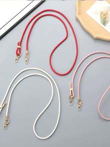 Adjustable Handmade Braided Leather Cord Crossbody Bag Chain Replacement Strap, Versatile Bag Charm Accessory - Multicolor - View 3