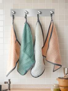 1 pièce/5 pièces Serviettes épaisses, douces et absorbantes, réutilisables, lavables en machine, convenant pour la cuisine, la salle de bain, la voiture, les fenêtres, les fournitures de nettoyage, le nettoyage de la maison, le nettoyage de la cuisine, le nettoyage de fête