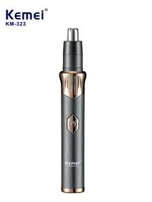 Kemei 科美 KM-323耳鼻毛修剪器USB快速充电专业无痛男士便携式鼻毛去除器耳鼻清洁器专业毛发修剪器 - 黑色 - 查看 6