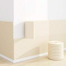 1 pieza Panel de pared de espuma suave, decoración de pared de dormitorio extra suave y gruesa, protector de cabecera, protector decorativo de esquina para sala de estar y dormitorio - Tira protectora extra ancha y extra gruesa tipo W para el hogar