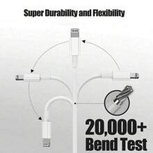 Cable de datos de carga rápida compatible con iPhone 14 Pro Max/14 Pro/14 Plus/14/13/12/11/XR/XS/Serie iPad, adaptador de cargador rápido eficiente compatible con iPhone 14 Pro Max, 14 Pro, 14 Plus, 13 Pro Max, 13 Pro, 13, 12 Pro, 12, 11, XS, XR, 8 Plus, 8, 7, 6, 5, SE, compatible con iPad con Lightning