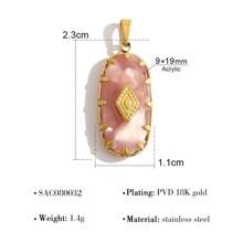 Accessori essenziali per gioielli fai-da-te in stile bohémien, con pietre naturali colorate e pendenti in acciaio inossidabile realizzati a mano, ideali per collane, bracciali, orecchini e regali, perfetti per le vacanze