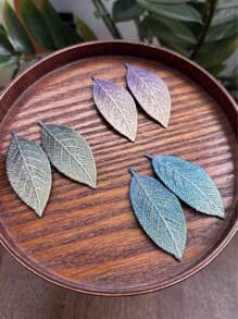 1 女士绿叶刺绣发夹，甜美侧夹，女士配饰/发饰，森林风格复古鳄鱼发夹爪夹发夹发夹，学校用品 - 彩色 - 查看 22