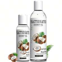 男女适用椰子油，纯椰子油，精油，富含椰子油，滋润头发、手部和全身，无香型，适合所有肤质，适合所有人群 - 100/200 毫升 - 無色 - 查看 2