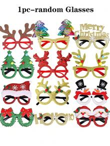 1/3/5pcs-Christmas Glasses Glitter Holiday Party Glasses Frames Christmas Decoration Accessories Mask Glasses, Prom Party Plastic Glasses, Funny Glasses Influencer Christmas Glasses, Christmas Glasses Glitter Party Accessories Glasses Frames Christmas Costume Decoration Glasses Christmas Holiday Party Supplies Gift Photo Booth. Christmas Party Glasses With 12 Designs Holiday Glasses Frames For Christmas Party Gifts And Holiday Gifts