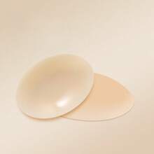 1 Pair Of Silicone Breast Stickers, Women's Anti-Bump Invisible Breast Stickers, Seamless Wedding Dress Sling Breast Stickers, Summer Ultra-Thin Anti-Exposure Solid Breast Stickers - Nước da - Xem 8