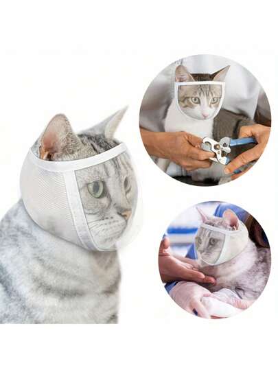 Transparente Anti-Biss Katzenmaske, Katzen Pflege Zubehör, Haustierbedarf, Katzenmaske