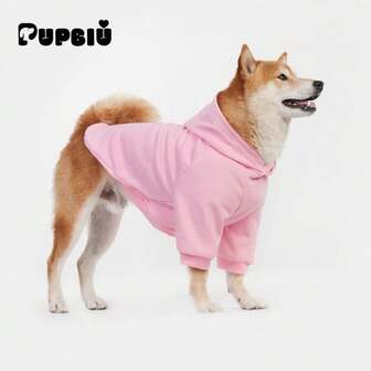 PUPBIU PUPBIU Basic Dog Hoodie, Dog Warm Sweatshirt, Ultra Comfortable Dog Apparel, Dog Clothes For Small Medium And Large Dogs, Light Pink - S-6XL