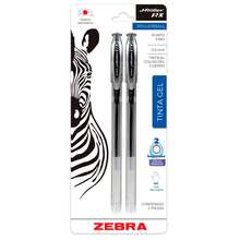 Zebra J Rollerball Pen RX Gel Ink Instant Dry Point 0.5 Mm Blister Pack Of 2 - Black - View 1