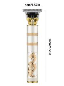 Kemei 男士二合一无线理发器 | 科美 KM-762，USB-C 快速充电，耐用合金材质，一体式修剪器 | 胡须/理发/鬓角，旅行美容套装 - 父亲节礼物推荐，T9 风格礼盒