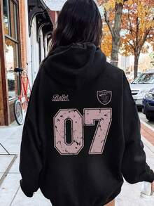 1 szt. bluza z nadrukiem dla nastolatek, ciepła, termiczna, z długim rękawem, odzież młodzieżowa na jesień/zimę – zabawna i kolorowa bluza, która pobudza wyobraźnię każdego dziecka - Czarne - Zobacz 8