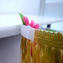 Table Grass Skirt For Hawaiian Hula Luau Party Decoration Table Decor Supplies(9ft)(1) - 1 - Xem 6