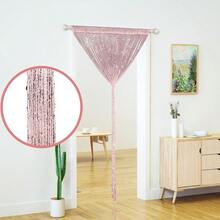Blackout Curtains For Bedroom Privacy And Light Blocking Patterned Curtains For Modern Home Decor String Curtains For Doorways Glitter Beaded Curtains Door Sparkle Beads Curtain Open Closet Laundry Hanging Hippie Glisten Beads Window Girls Panel Light Pink 39"*79" In Rod Pocket Curtains For Easy Installation - 粉色 - 查看 2