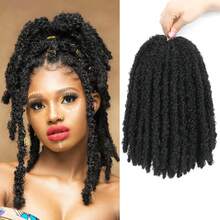 1-6 Packungen Gehäkelte Schmetterling Zöpfe, 12", 14", 18", 22", 24", 30", 36" vorgeschlungene Schmetterling Zöpfe, weich & flauschig, vintage Schmetterling Zöpfe, synthetische Göttin Zöpfe, lockige Zöpfe, gehäkelte synthetische Perücken, geeignet für Frauen & Mädchen, toll für Freitag, Weihnachtsgeschenke, Alltag, Feiertage, Schwimmen, Partys, Aufführungen, Geschenke, Hochzeiten und mehr - Verschiedenfarbig - Übersicht 13