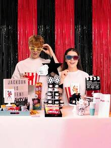 2 tấm phông nền tua rua lá đỏ và đen - Dùng cho sinh nhật, lễ tốt nghiệp, sự kiện vũ trường, Halloween, Giáng sinh, lễ tình nhân và kỷ niệm - Nhiều màu - Xem 7