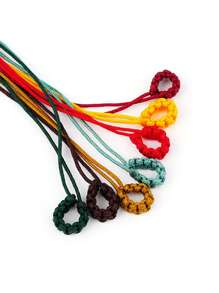 1 pièce Fil de perles en acrylique de haute qualité pour hommes et femmes, couleur unie en soie, convient pour la fabrication de bracelets et de colliers DIY - Élément de bijouterie non élastique, tricoté