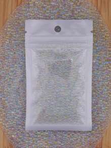 30g gemischte Größen Bubble Perlen, Mini Glas Bubble Perlen von 0,6 bis 3 mm, geeignet für DIY Harz Formen und Silikon Schmuckherstellung, ideal für Basteln und DIY Nail Art, perfekt für Shaker Karten und Küstenthemen Bubble Art Projekte.