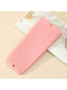 Heat Resistant Silicone Mat For Curling Iron And Flat Iron, Non-Slip Silicone Heat Proof Pad For Hair Styling Tools, Hot Hair Tools Countertop Protector, Flexible Silicone Mat For Curling Wand, Straightener, Blow Dryer, Travel Safe, Easy To Clean, Durable