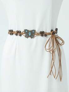 1pc Women's Fashion Waist Chain, Waist Belt Accessory For Casual Dresses, Boho Decoration