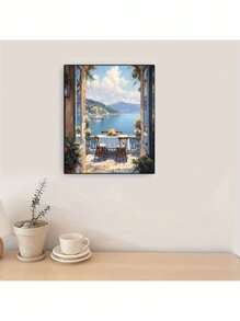 Paint By Number For Adults Beginner, DIY Gift Canvas Painting Kits, Lakeside Room Oil Painting Kit, DIY Paint Adult Crafts For Gift Home Wall 16x20inch