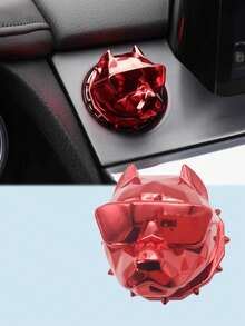 Nắp công tắc đánh lửa hình chó Bulldog - Nắp bảo vệ nút khởi động một chạm bằng hợp kim kẽm bền chắc, chống trầy xước, thời trang, trang trí nội thất xe hơi, phù hợp với hầu hết các loại xe sedan, SUV và xe tải, phụ kiện trang trí xe và cá nhân hóa. - Nhiều màu - Xem 12