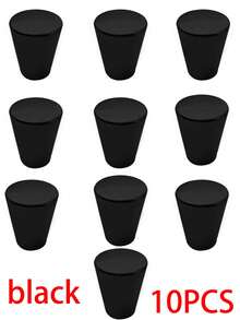 10 قطع مقابض أبواب الخزانة ذات الثقب الواحد، مناسبة للخزائن والدواليب والأدراج والخزائن الجدارية وخزائن الأحذية، مقابض دائرية ذهبية اللون ذات ثقب واحد، مصنوعة من سبيكة الزنك، مع البراغي المرفقة