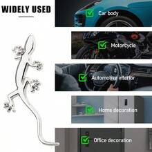Lifelike 3D Metal Gecko Car Sticker | Scratch, Water & Fade Proof | Easy-Install Decal For Cars, SUVs, Trucks & Home Decor - Multicolor - View 10