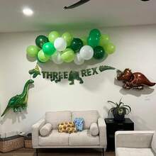 Globos de látex de 10 pulgadas de color azul marino y verde oscuro, globos de color blanco de té de frutas con cintas. Adecuado para fiestas de revelación de género, despedidas de soltero/soltera, celebraciones, fiestas de cumpleaños, graduaciones, aniversarios, fiestas del Día de la Independencia, duchas nupciales, Navidad, San Valentín, Día de la Madre, fiestas festivas, Ramadán - Multicolor - Ver 7