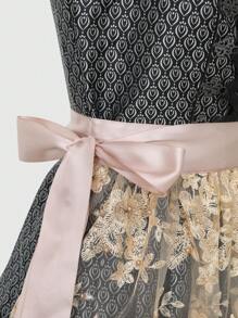 ii Women's Oktoberfest Costume Dress Dirndl Dresses Women German Beer Costumes Outfit For Carnival, Halloween