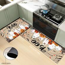 1 pieza Felpudo de Halloween, estampado abstracto de fantasma, animal y calabaza de dibujos animados, antideslizante de diatomita, alfombra de cocina, felpudo, alfombra rectangular impresa en 3D, adecuada para sala de estar, dormitorio, pasillo, baño, lavandería, decoración del hogar interior y exterior - Multicolor - Ver 16
