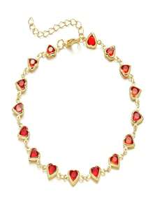 1 Peça Corrente para Perna de Renda Borla Falsa Diamante, Acessório de Moda Elegante e Sexy para Festa/Presente de Feriado (Feito à Mão, Tolerância de Erro de 1-3 cm)