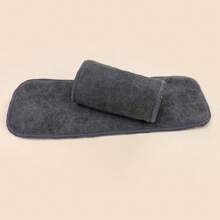 5/10/15/20片装多层竹炭可重复使用尿布垫，灰色和白色三层超柔软竹纤维，去除异味，天然材料，柔软亲肤，吸水，易于清洁，是圣诞节、感恩节、复活节、新年的绝佳礼物 - 深灰色 - 查看 7