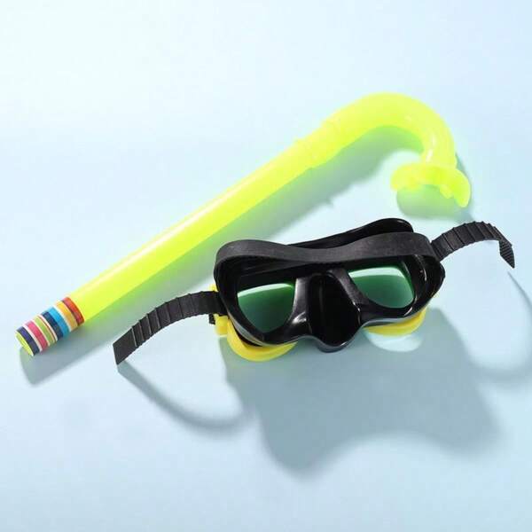 Masque d'aventure Maillot de bain séparé Snorkel de natation, Lunettes de natation pour l'étude Masque de plongée Ensemble de tuba pour les 4-8 ans