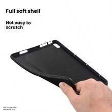 A Black Frosted Flat Plate Case, Suitable For Sam.Sung, Honor, IPad, And Hua.Wei Black Tablets. It Is A Black Protective Case For Tablets, A Scratch-Resistant Protective Case, A TPU Transparent Case, A Silicone Transparent Case, An Ultra-Thin Transparent Case, A Yellowing-Resistant Transparent Case, A Shock-Resistant Transparent Case, A Fingerprint-Resistant Transparent Case, And A Tablet Protective Cover.