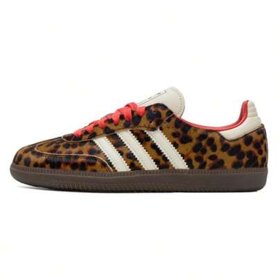 Adidas Originals Women's Samba OG W Casual Sneakers, Leopard Print, Lightweight & Comfortable, Simple Design, Suitable For Travel, JI2734
