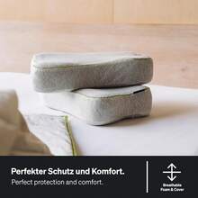 BLACKROLL.® Pillow Case Jersey Cushion Cover, 30 X 50 Cm, For Recovery Pillow, Soft Pillowcase Made Of High-Quality Cotton, Dimensionally Stable Cushion Cover Without Wrinkles, Anthracite - 木炭 - 查看 4