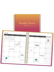 2026-2027年日历笔记本，三年简易螺旋装订月度计划本，大方格，适用于日程安排、目标规划、笔记和提醒，非常适合办公室、家庭、返校季、教师节礼物、2026年新年礼物