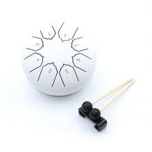 3 英寸 6 音和 6 英寸 8 音空灵舌鼓、迷你手鼓、口袋鼓、打击乐器、便捷乐器、圣诞节、万圣节、节日派对礼物 - 彩色 - 查看 9